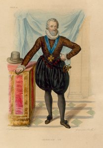Henry IV (coloured engraving) بواسطة المدرسة الفرنسية