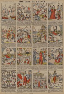 تاريخ فرنسا منذ تولي لويس فيليب الحكم حتى ثورة 1848 (طباعة حجرية ملونة) بواسطة المدرسة الفرنسية