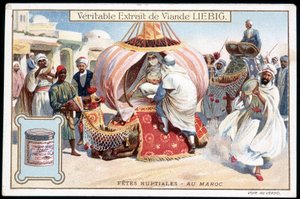شهر العسل في المغرب - كرومو. ليبيج ، ضد 1895 بواسطة المدرسة الفرنسية