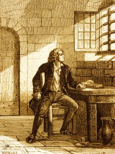 Honore-Gabriel Riquetti ، كونت ميرابو في حصن دي جو عام 1775 (نقش) بواسطة المدرسة الفرنسية
