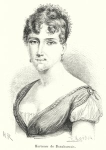 Hortense de Beauharnais (نقش) بواسطة المدرسة الفرنسية