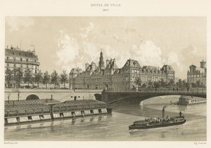 قاعة المدينة ، 1867 بواسطة المدرسة الفرنسية