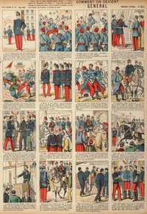 How to become a general (coloured engraving) بواسطة المدرسة الفرنسية
