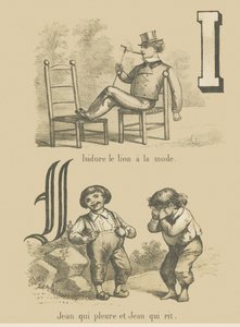 IJ: Isidore الأسد العصري - جون يبكي ويضحك جون بواسطة المدرسة الفرنسية