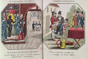رسم توضيحي لـ Le Paravoleur ou LArt de Conduite prudent en Tout Pays ، خاصة باريس بواسطة يوجين فرانسوا فيدوك ، 1830 بواسطة المدرسة الفرنسية