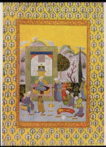 رسم توضيحي لليالي العربية ، 1895 (نقش ملون) بواسطة المدرسة الفرنسية