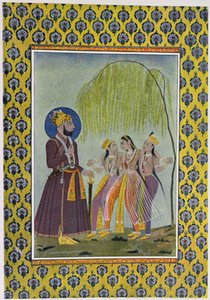رسم توضيحي لليالي العربية ، 1895 (نقش ملون) بواسطة المدرسة الفرنسية