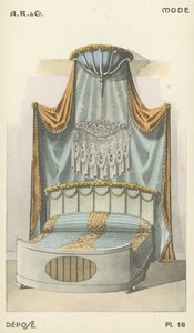 رسم توضيحي من كتالوج منتجات التصميم الداخلي من AR & Cie ، فرنسا بواسطة المدرسة الفرنسية