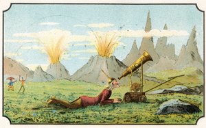 رسم توضيحي لكتاب "Voyage dans la lune avant 1900" من تأليف A. de Ville-d'Avray ، إصدار Ancienne Librairie Furne. (نقش) بواسطة المدرسة الفرنسية