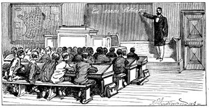 رسم توضيحي لكتاب إميل لافيس "Tu sera soldat" ، أرماند كولين ، 1899 بواسطة المدرسة الفرنسية