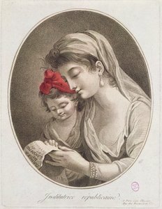 مدرس الجمهورية. ج .1789 (نقش الألوان) بواسطة المدرسة الفرنسية