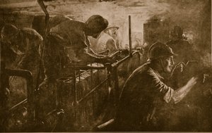 داخل دبابة تابعة لمدفعية الاعتداء الفرنسية ، 1914-1918 بواسطة المدرسة الفرنسية