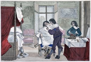 تصميم داخلي لمنزل حلاق في القرن السابع عشر - في "باريس عبر القرون" بواسطة المدرسة الفرنسية