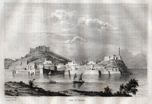Isola d'Elba - جزيرة إلبا - توسكانا - نقش من "" إيطاليا الخلابة "- الرسم التاريخي والوصف لإيطاليا" "بقلم M. de Norvins ، الفصل. نودير 1834-1836. بواسطة المدرسة الفرنسية