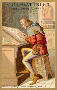 Jacquemin Gringonneur, French painter (chromolitho) بواسطة المدرسة الفرنسية
