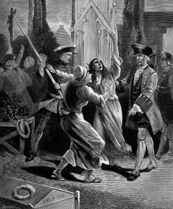 Jansenism: المتشنجون (متعصبو Jansenist) يصطادون من مقبرة Saint Medard في عهد لويس الخامس عشر. بواسطة المدرسة الفرنسية