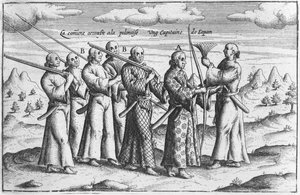 النبيل الياباني مع مرافقة ، ج .1660 بواسطة المدرسة الفرنسية