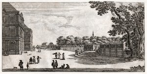 Jardin du Luxembourg, Paris. (engraving بواسطة المدرسة الفرنسية