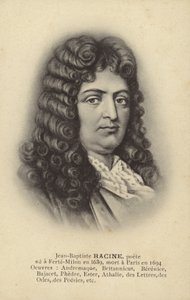 جان راسين (1639-1699)، كاتب مسرحي فرنسي (ليثو) بواسطة المدرسة الفرنسية