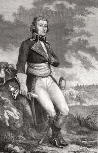 جان فيكتور ماري مورو (1763-1813) من نقش بارمينتييه ، من "تاريخ الثورة الفرنسية" لوي بلانك (1811-1882) 1847-62 بواسطة المدرسة الفرنسية