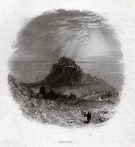 Jersey Island. (engraving, ca. 1850) بواسطة المدرسة الفرنسية