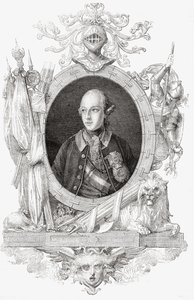 جوزيف الثاني ، من "Histoire de la Revolution Française" بقلم لويس بلانك (1811-1882) (النقش) بواسطة المدرسة الفرنسية