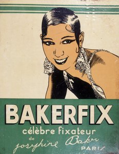 جوزفين بيكر - الإعلان عن Bakerfix: "" المثبت الشهير لجوزفين بيكر "" بواسطة المدرسة الفرنسية