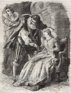 يقفز مثل الغاضب ، ويمسك الدوق من معطفه ... ملكة فرنسا آن ملكة النمسا (1601-1666) ودوق باكنغهام (جورج فيليرز) بواسطة المدرسة الفرنسية