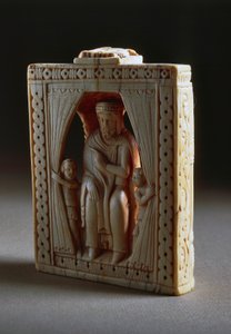 King, ivory chess piece, France بواسطة المدرسة الفرنسية