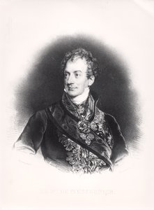 Klemens Wenzel Nepomuk Lothar (1773-1859) أمير مترنيخ-وينيبرغ ، c.1815 بواسطة المدرسة الفرنسية