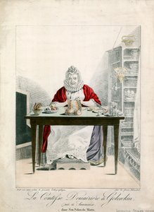 La Comtess Douairiere de Golonkin  بواسطة المدرسة الفرنسية