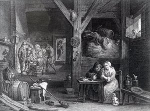 لا فوميوز ، طبع بواسطة جان بابتيست باتاس بعد ديفيد تينير الأصغر ، 1786-1808 بواسطة المدرسة الفرنسية