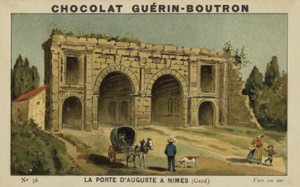 The Porte d&39;Auguste in Nimes، Gard بواسطة المدرسة الفرنسية