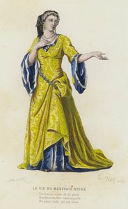 La Vie Du Maulvais Riche (نقش ملون) بواسطة المدرسة الفرنسية