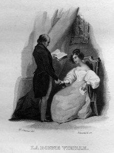 العجوز الطيب Chanson de Beranger في "" Oeuvres Completees "(1834) من تأليف Pierre Jean de Beranger (1780-1857) ، الشاعر وكاتب الأغاني الفرنسي. بواسطة المدرسة الفرنسية