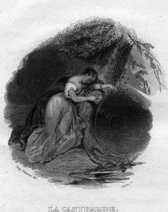 La cantharid Chanson de Beranger في "" Oeuvres Completees "(1834) من تأليف Pierre Jean de Beranger (1780-1857) ، شاعر وكاتب أغاني فرنسي. بواسطة المدرسة الفرنسية