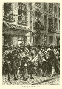 Rue Quincampoix بواسطة المدرسة الفرنسية