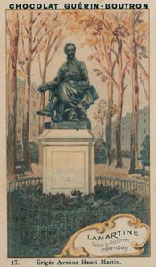 لامارتين ، Poete & Historien ، 1790-1869 ، Erigee Avenue Henri Martin بواسطة المدرسة الفرنسية