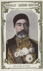 باي تونس (صورة ملونة) بواسطة المدرسة الفرنسية