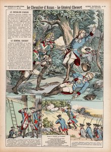 Le Chevalier d'Assas ، Le General Chevert (لون ليثو) بواسطة المدرسة الفرنسية