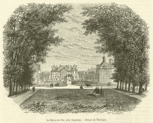 Le Haras du Pin, pres Argentan (engraving) بواسطة المدرسة الفرنسية
