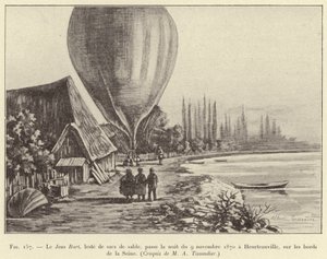 أمضى لو جان بارت ، الصابورة بأكياس الرمل ، ليلة 9 نوفمبر 1870 في Heurteauville ، على ضفاف نهر السين بواسطة المدرسة الفرنسية