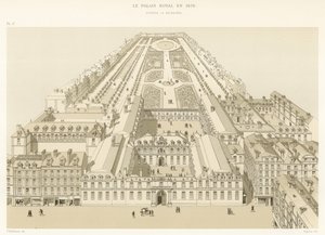 القصر الملكي عام 1679 ، DApres La Boissiere بواسطة المدرسة الفرنسية