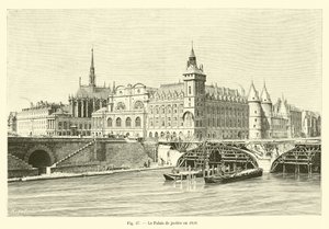 قصر العدل عام 1859 بواسطة المدرسة الفرنسية