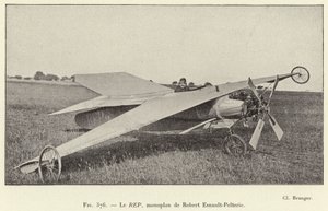 Le REP ، monoplan de Robert Esnault-Pelterie (نقش) بواسطة المدرسة الفرنسية