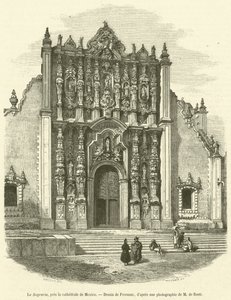 Le Sagrario ، Pres la cathedrale de Mexico (نقش) بواسطة المدرسة الفرنسية