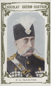 شاه فارس (صورة ملونة) بواسطة المدرسة الفرنسية