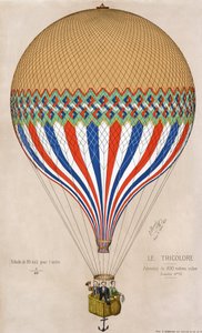 لو تريكولور ، سنة النشر. 1874 (لون ليثو) بواسطة المدرسة الفرنسية