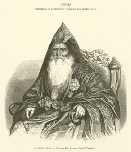 Le catholicos Nerses (engraving) بواسطة المدرسة الفرنسية