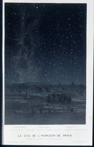 سماء أفق باريس على الجانب الشمالي في 20 ديسمبر - في "" Le Ciel "بقلم أميدي غيليمين ، باريس بواسطة المدرسة الفرنسية